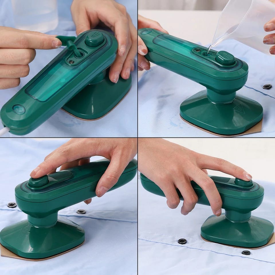 Portable steam iron slim and light body for travel