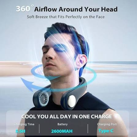 Rechargeable Portable Neck Fan
