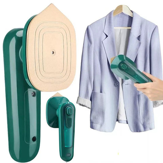 Handheld garment steamer with soleplate and jacket