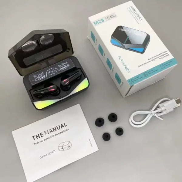 M28 TWS Wireless Gaming Earbuds