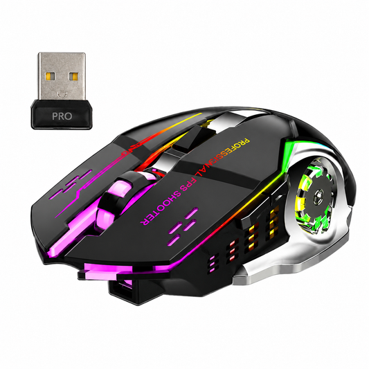 RGB Rechargeable Wireless Gaming Mouse – Bluetooth + 2.4GHz Dual Mode